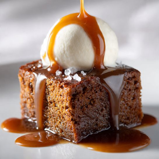 Sticky Toffee Pudding Recipe: Moist Date-Filled Sponge with Lush Toffee Sauce Recipe - Recipe Image