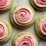 Bakery-Style Strawberry Matcha Cookies