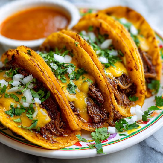 Authentic Birria Tacos with Rich Spicy Consommé Recipe