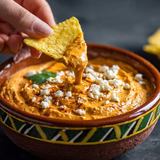 Creamy Frijoles Puercos (Spicy Mexican Bean Dip) Recipe - Recipe Image