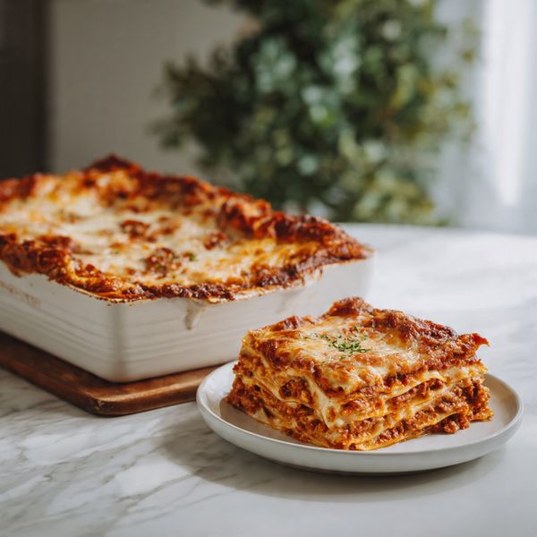 Creamy Mushroom Spinach Lasagna (Vegetarian Comfort Food) Recipe - Recipe Image