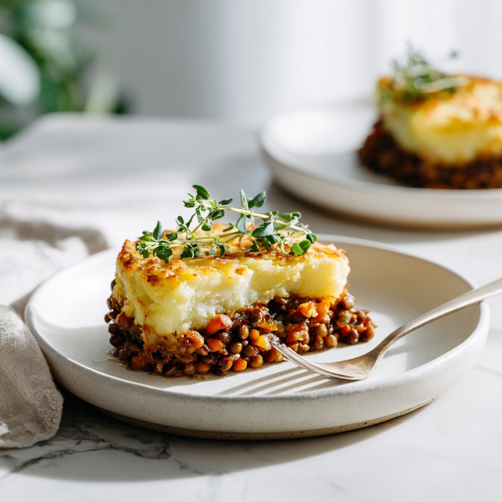 Lentil Shepherd’s Pie with Creamy Potato Topping Recipe - Recipe Image