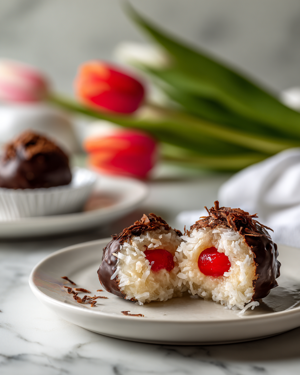 Sweet Cherry Surprise No-Bake Christmas Balls Recipe