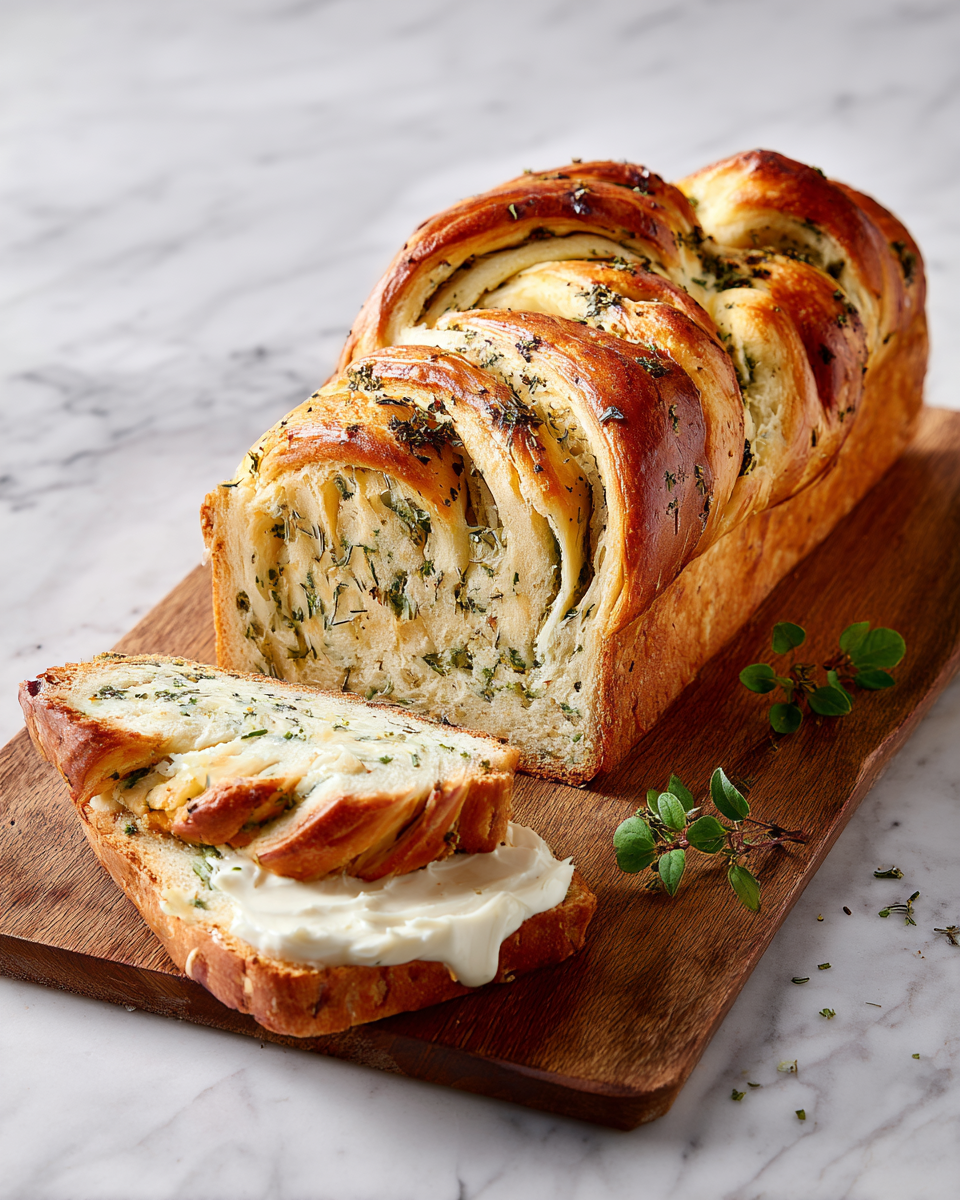 Cheesy Garlic Herb Swirl Bread Recipe 5 Cheesy Garlic Herb Swirl Bread Recipe - Recipe Image