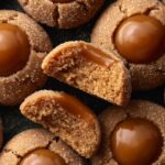 Sticky Toffee Pudding Thumbprint Cookies (Chewy Date Cookies with Toffee Center) Recipe