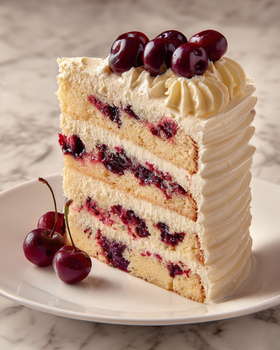 Cherry Layer Cake with Cherry Cream Cheese Frosting Recipe 4 Cherry Layer Cake with Cherry Cream Cheese Frosting Recipe - Recipe Image