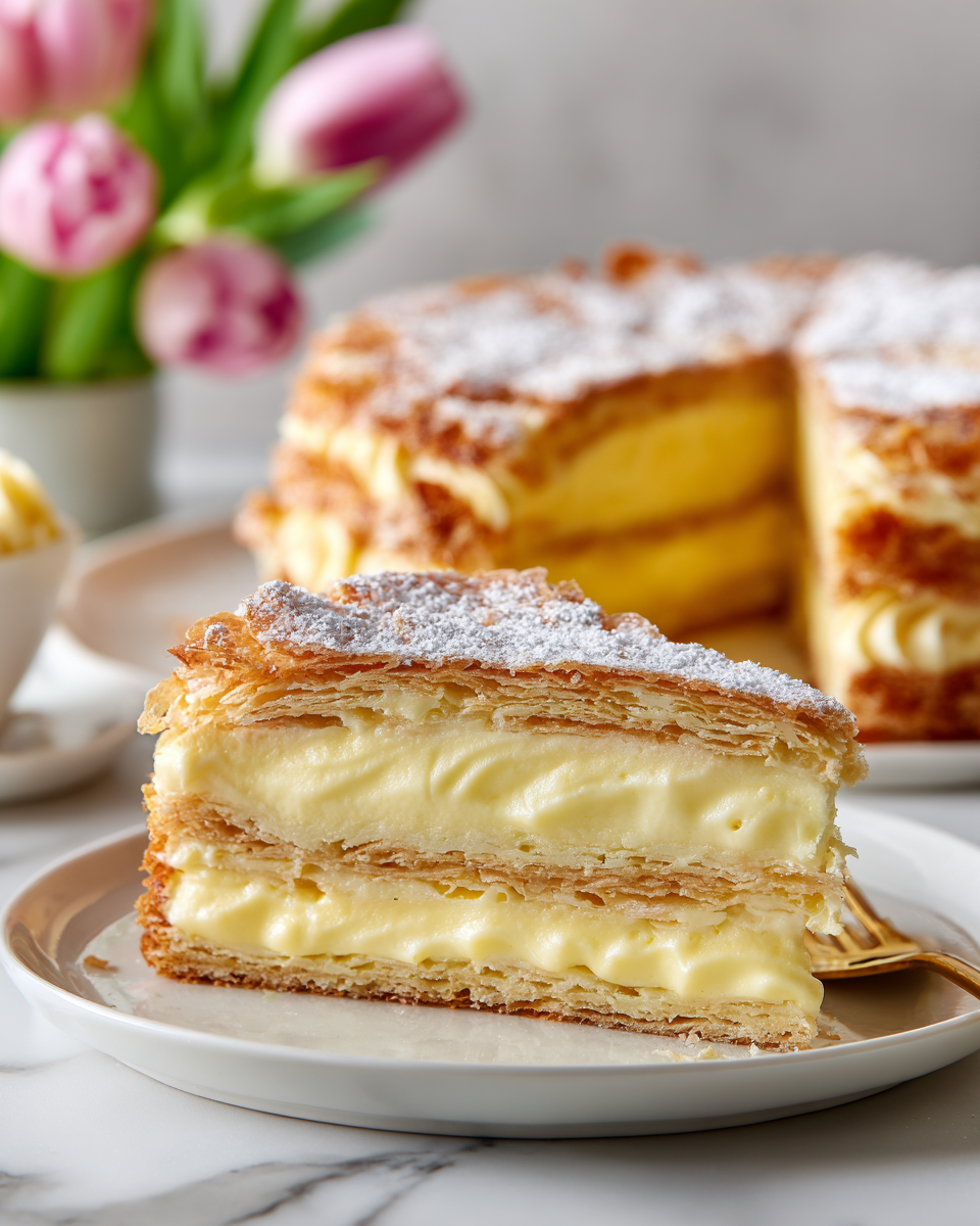 Heavenly Karpatka Cake Recipe - Recipe Image