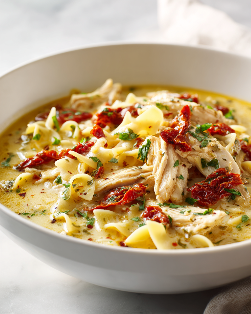 Creamy Marry Me Chicken Soup Recipe - Recipe Image