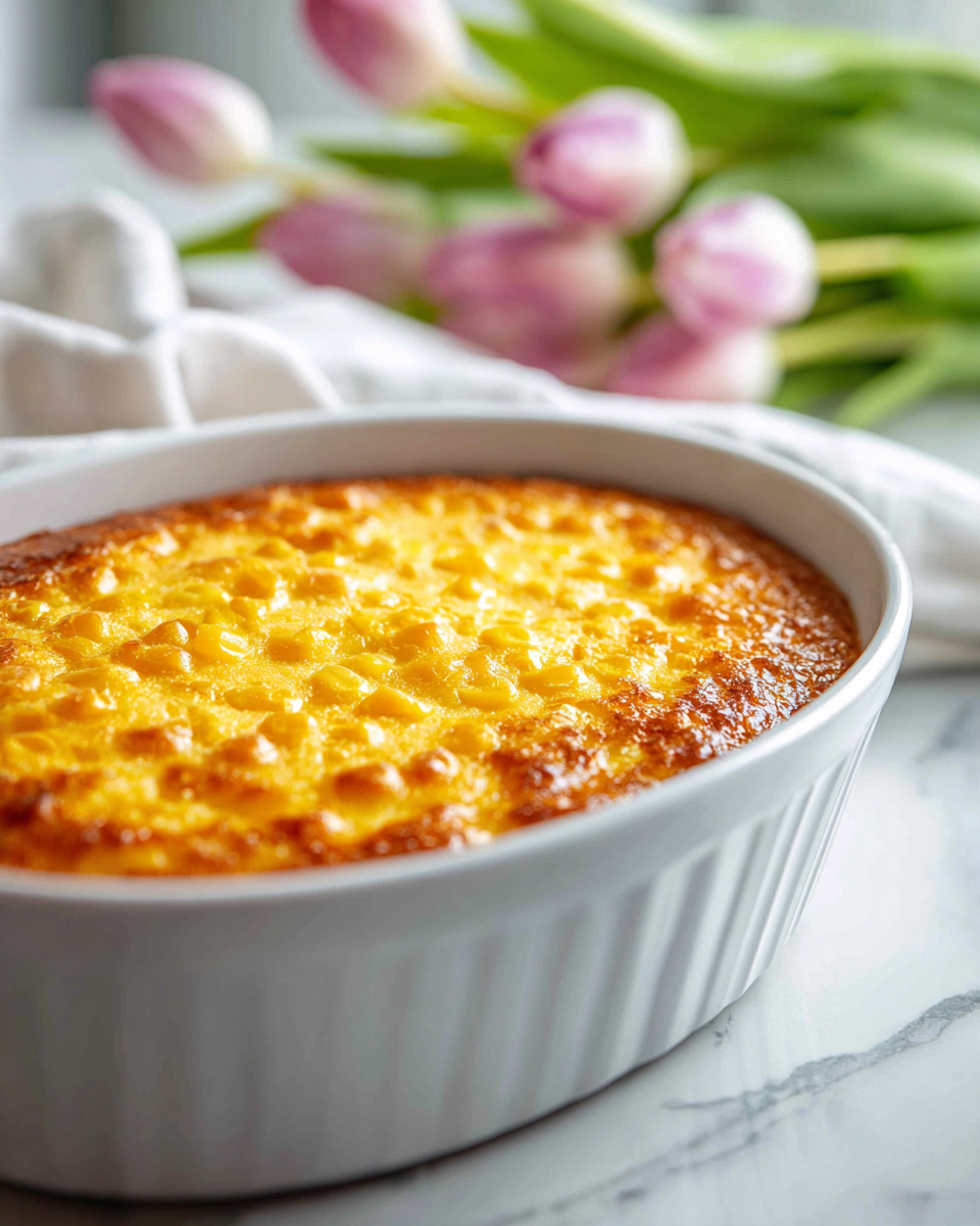 Classic Scalloped Corn Casserole Recipe 4 Classic Scalloped Corn Casserole Recipe - Recipe Image