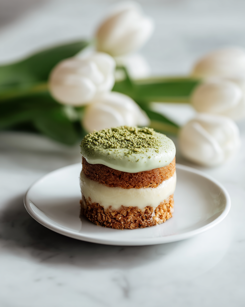 No-Bake Matcha Cheesecake Recipe 4 No-Bake Matcha Cheesecake Recipe - Recipe Image