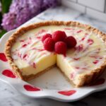 Vintage Depression-Era Water Pie with Fresh Raspberry Sauce Recipe