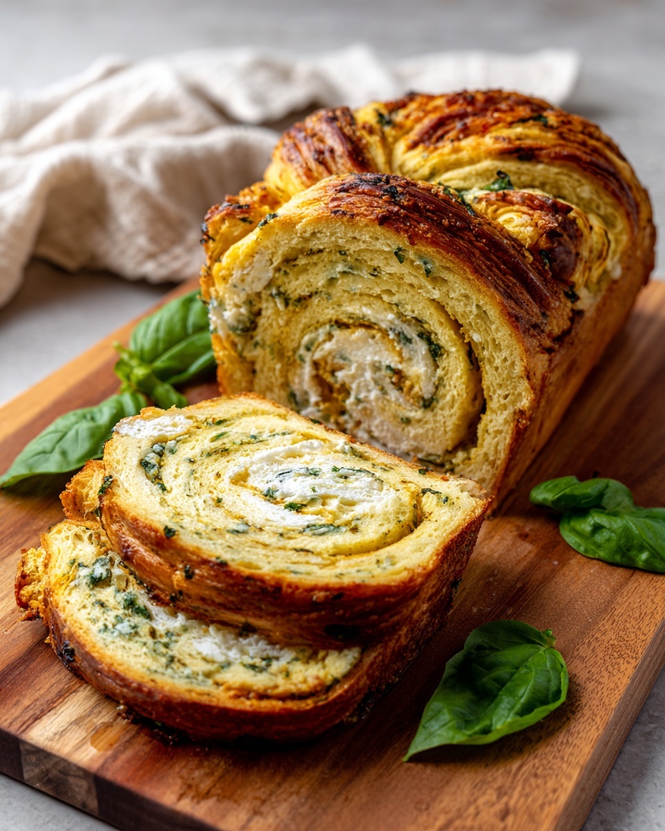 Cheesy Garlic Herb Swirl Bread Recipe 6 Cheesy Garlic Herb Swirl Bread Recipe - Recipe Image