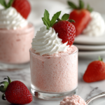 Vegan Strawberry Aquafaba Mousse (6 Ingredients)