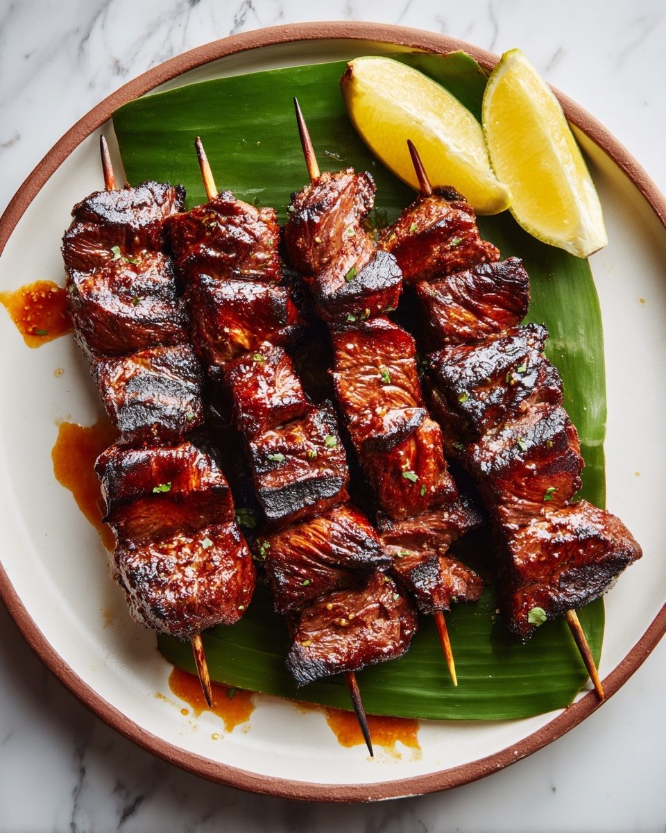 Savory Filipino Pork Barbecue Skewers Recipe