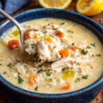 Greek Avgolemono Lemon Chicken Soup (Creamy Traditional Greek Recipe) Recipe