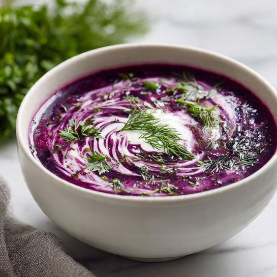 Creamy German Red Cabbage Soup (With Dill) 4 Creamy German Red Cabbage Soup (With Dill) - Recipe Image
