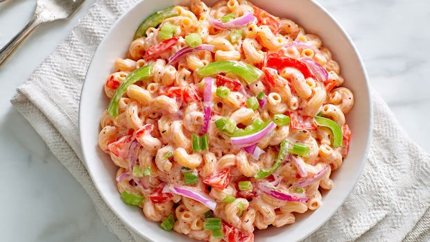 Creamy Pink Cadillac Pasta Salad for Parties & Cookouts - Recipe Image