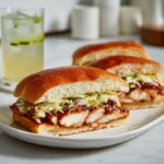 Korean BBQ Chicken Sandwich with Zesty Cabbage Slaw Recipe
