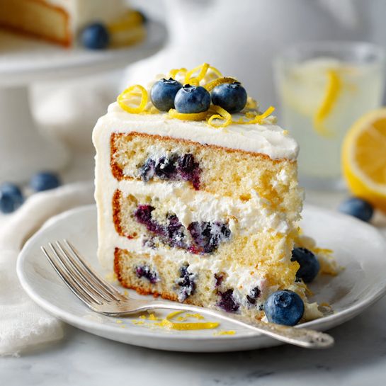Lemon Blueberry Layer Cake Recipe
