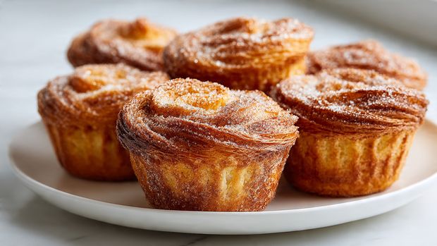 Homemade Cinnamon Sugar Cruffins (Flaky Bakery-Style Pastry at Home!) - Recipe Image