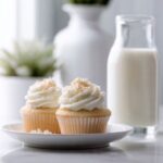 White Cupcakes with Almond Vanilla Flavoring and Cream Cheese Frosting Recipe