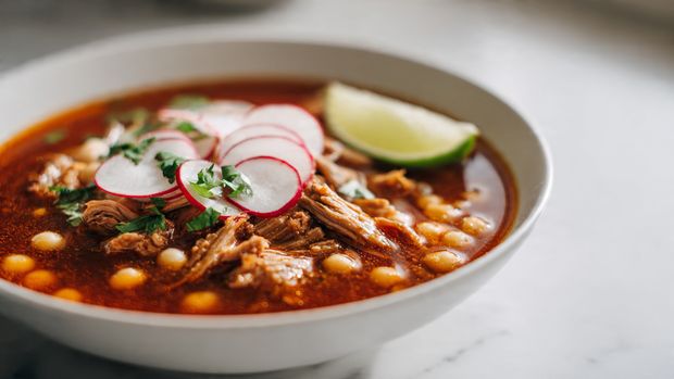 Crockpot Pork Pozole Soup Recipe - Recipe Image