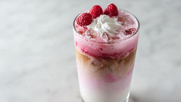 Vanilla Raspberry Iced Latte (Better Than the Coffee Shop!)