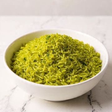 Mexican Green Rice with Poblano Peppers