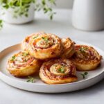 Prosciutto and Cheese Puff Pastry Pinwheels Recipe
