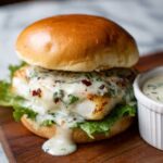 Blackened Grouper Sandwich with Creole Tartar Sauce