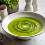 Traditional Italian Green Pesto Minestrone
