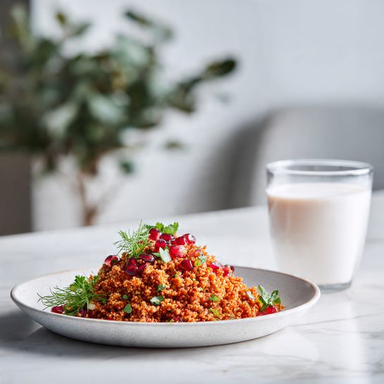 Kisir – Fluffy Turkish Bulgur Salad with Herbs & Pomegranate - Recipe Image