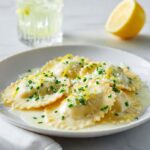 Lobster Ravioli with Lemon Cream Sauce Recipe