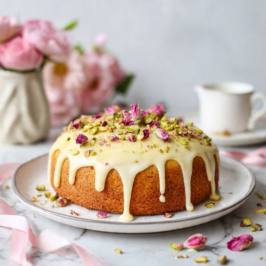 Persian Love Cake with Rose & Pistachio - Recipe Image