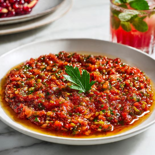 Ezme – Spicy Turkish Tomato & Pepper Salad (Meze Favorite)