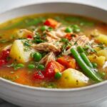 Hearty One-Pot Stone Soup with Chicken, Barley & Veggies