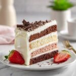 Classic Triple-Layer Neapolitan Cream Cake
