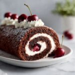 Black Forest Cake Roll: Indulge in Rich Chocolate and Cherry Spiral Dessert Recipe