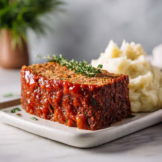 Best Vegan Lentil Meatloaf with Tangy Glaze – Plant-Based Comfort Food - Recipe Image