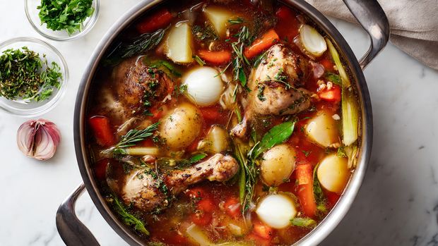 Hearty One-Pot Stone Soup with Chicken, Barley & Veggies - Recipe Image