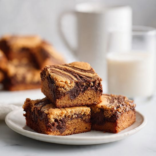 Peanut Butter Swirl Bars Recipe 6 Peanut Butter Swirl Bars Recipe - Recipe Image