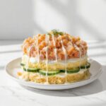 Southern Peach Cobbler Pound Cake with Cream Cheese and Streusel Topping Recipe