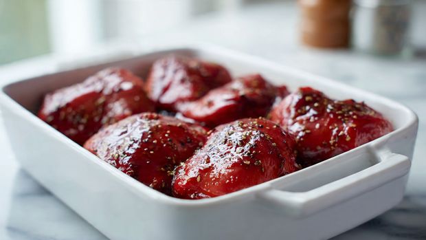 Oven Baked Char Siu Chicken (Chinese BBQ Style) - Recipe Image