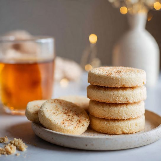 Cozy Vanilla Chai Shortbread Cookies for Cold Winter Days - Recipe Image