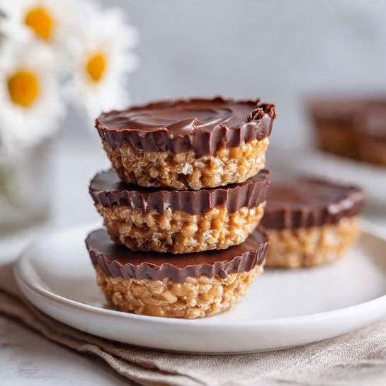 No-Bake Chocolate Peanut Butter Rice Krispie Cups (Party Favorite)