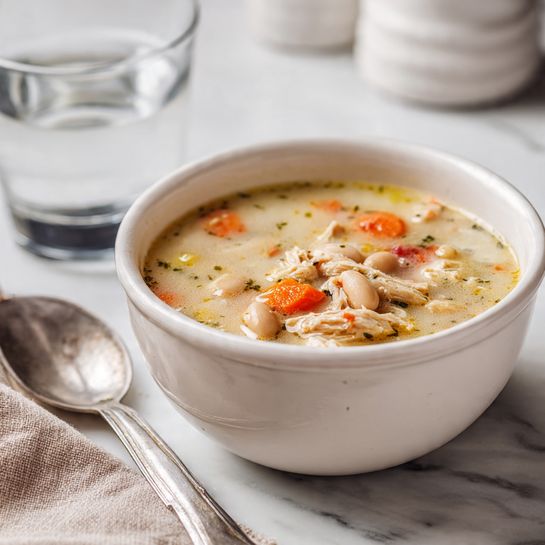Cozy Chicken White Bean Veggie Soup