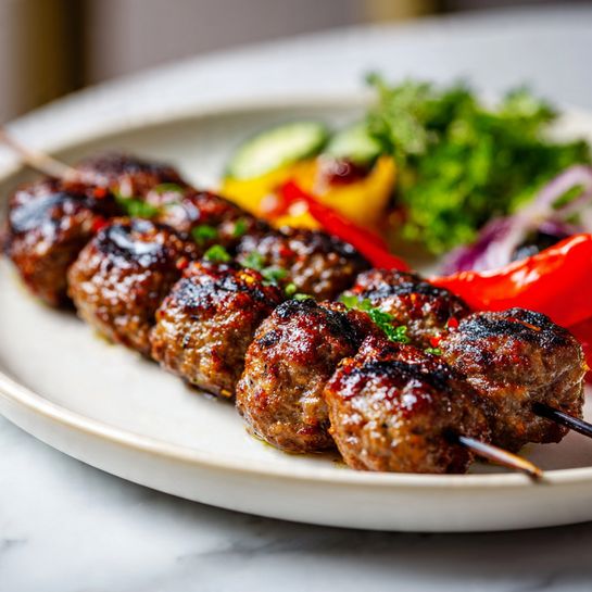 Şiş Köfte – Turkish Grilled Meatball Skewers