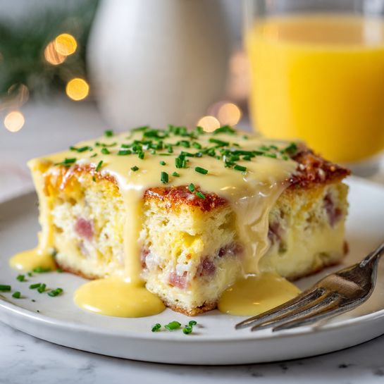 Irresistibly Easy Eggs Benedict Casserole for Brunch Bliss Recipe - Recipe Image