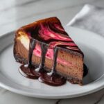 Dark Chocolate Raspberry Cheesecake – Rich, Creamy, and Decadent