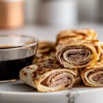 Baked French Dip Tortilla Roll Ups with Au Jus